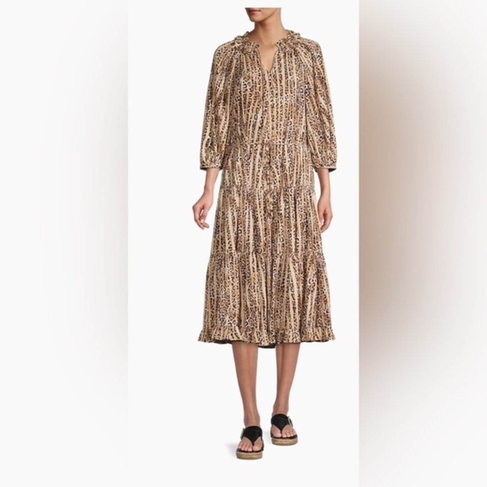 Kobi Halperin animal print whistler dress L